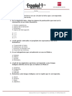 Examen Español 1°-Quinto - Bim