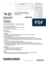 Aqa Ms Ss1b QP Jan13