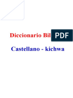 Diccionario Bilingue Castellano-Kichwa