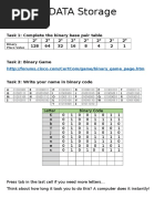 Year 9 Data Storage Worksheet 2