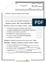 Devoir de Contrôle N°2 - Informatique - 7ème (2009-2010) MR Riadh