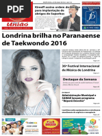 Jornal União, Exemplar Online Da 09/06 A 15/06/2016.