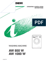 AW 850 W AW 1000 W: Washing Machine