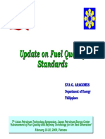 Update On Fuel Quality Standards