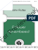 A Flower Remembered - Rutter