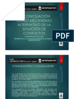 La Conciliación Como Mecanismo Alternativo de La Solución de Conflictos - Autor José María Pacori Cari