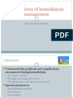 Complication of Hemodialysis and Their Management