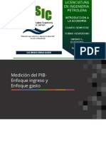 Medición Del PIB-Enfoque Ingreso y Enfoque Gasto