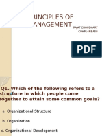 Principles of Management MCQ