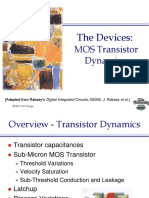 Lecture 9 - MOS Transistor Dynamics