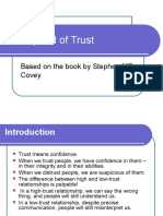 The Speed of Trust: Based On The Book by Stephen MR Covey