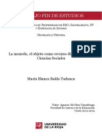 La Moneda, El Objeto Como Recurso Didactico en Las Ciencias Sociales - TFE000153