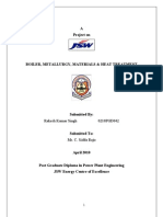 Project On Boiler, Metallurgy, Materials &amp Heat Treatment