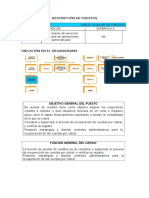 Descripcion de Puesto Auxiliar de Credito