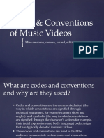 Codes and Conventions of Music Videos