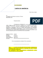 Modelo de Carta de Anuencia Pessoa Juridica