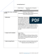 Edtpa Task 1 Part B - Plans For Learning Segment 3