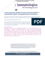 Chronic Lymphocytic Leukemia in Young (Comprehensive Analysis of Prognostic Factors and Outcomes