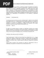 Adenda de Contrato de Prestacion de Servicios