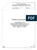 Terminos de Referencia - Condiciones Generales de La Contratacion