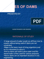 Types of Dams: Presented by