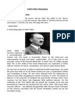 Adolf Hitler Biography