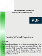 Statistical Quality Control: Deming's Funnel Experiment