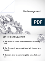 Bar Management - PPT Lesson 2