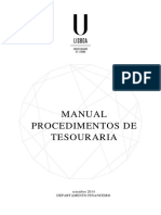 Manual Tesouraria Serviços Centrais