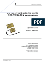 CDP-TX/RX-02N: UHF Narrow Band Radio Data Module