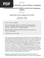 Boyd v. Commissioner of IRS, 451 F.3d 8, 1st Cir. (2006)