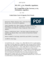 Arnold Tours, Inc. v. William B. Camp, Comptroller of The Currency, 428 F.2d 359, 1st Cir. (1970)