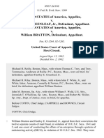 United States v. Hartley E. Greenleaf, JR., United States of America v. William Bratton, 692 F.2d 182, 1st Cir. (1982)