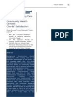 Quality of Nursing Care in Community Health Centers: Clients' Satisfaction