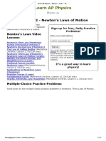 Learn AP Physics - Physics 1 and 2 - Newton's Laws of Motion