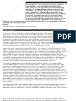 Keywords:: Pension Pension Reform Workers Well-Being Error Correction Model