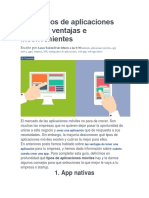 3 Tipos de Aplicacion Movil PDF