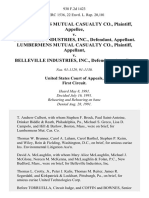 Lumbermens Mutual Casualty Co. v. Belleville Industries, Inc., Lumbermens Mutual Casualty Co. v. Belleville Industries, Inc., 938 F.2d 1423, 1st Cir. (1991)