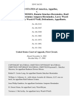 UNITED STATES v. RADMEN DOWNS-MOSES, RAMÓN SÁNCHEZ-HERNÁNDEZ, RAÚL SALAZAR-URIANA, GERÓNIMO AMPARO-HERNÁNDEZ, LARRY WARD-BRYAN, AND JERRY WARD-O'NEILL, 329 F.3d 253, 1st Cir. (2003)