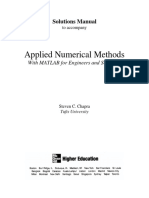 Solution Manual - Applied Numerical Methods With MATLAB For Engineers and Scientists