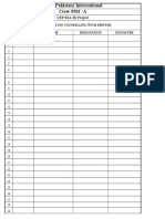 UEP SSA 3D Project: Speed Violation Counselling With Drivers Date Name Designation Signature