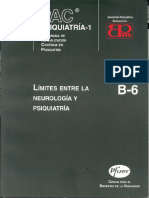 Limites Entre La Neurologia y La Psiquiatria