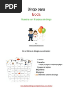 Bingo para Bodas Gratis