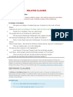 Forming Relative Clauses