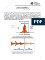 Process Capability: 99.73% of parts lie within the 6 σ limits