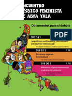 X Encontro Lesbico Feminista de Abya Yala - Documentos