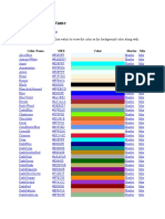 Hex Color Code