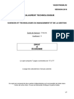 Bac 2016 STMG Économie Droit