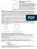 Data Driven Framework