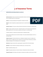 Glossary of Insurance Terms: Abcdefghijklmnopqrstuvwxyz